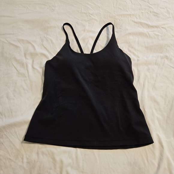 NWT Athleta Black Transcend Scoop Built-In Bra Tank Small - Picture 2 of 6